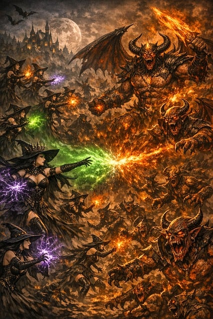 Free Fantasy Battle illustration and picture