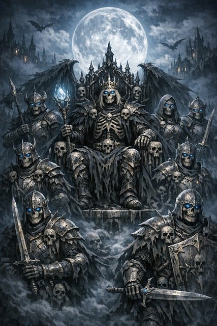 Free Skeleton Knights illustration and picture
