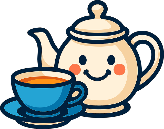 Free teapot teacup cute illustration