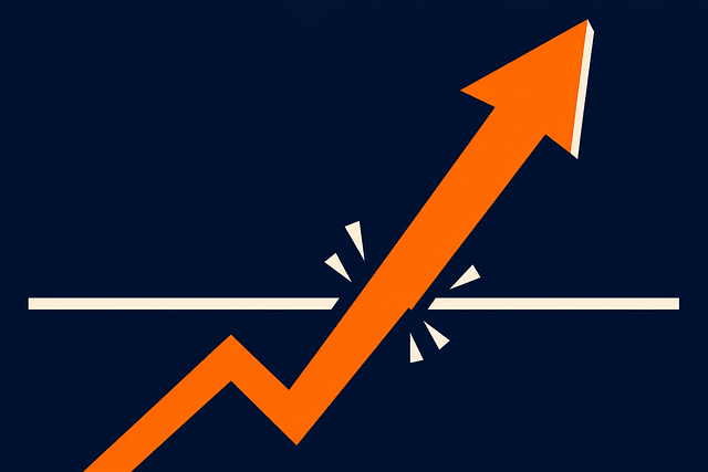 Free growth breakout arrow illustration