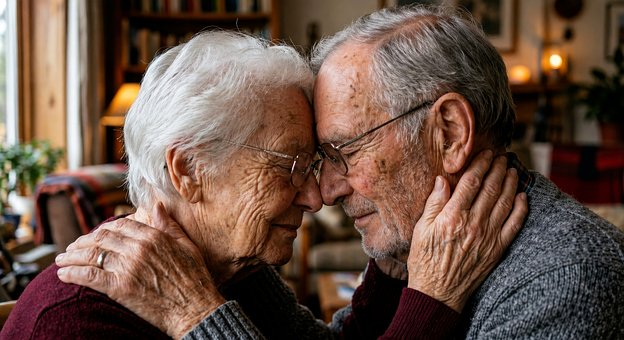 Free Seniors Love illustration and picture