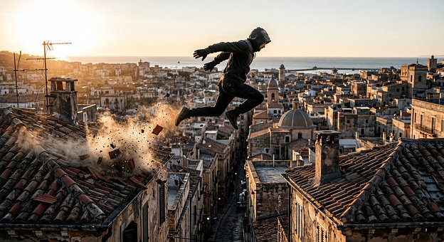 Free Parkour Roof illustration and picture