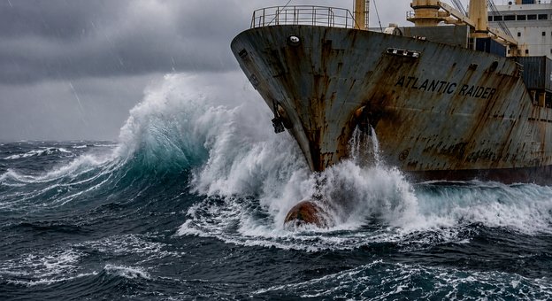 Free Ship Storm illustration and picture