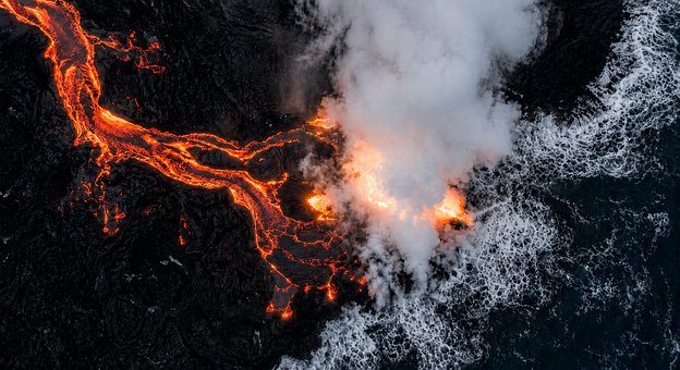 Free Lava Ocean illustration and picture