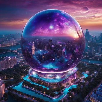 Free City Crystal Ball illustration and picture