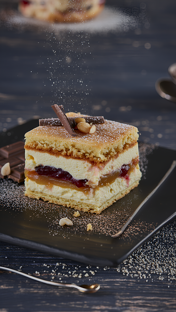 Free dessert chocolate cake layered cake illustration