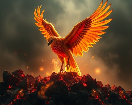 Free Phoenix Fire Bird illustration and picture
