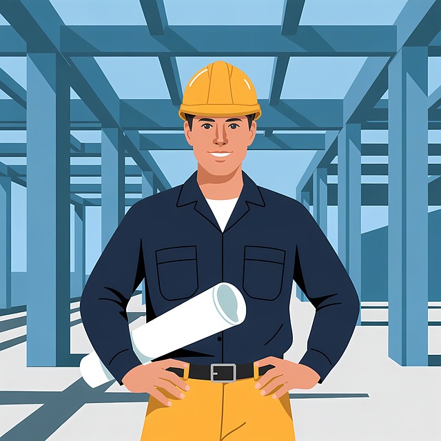 Free architect construction engineering illustration