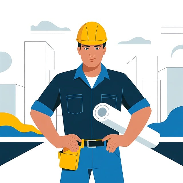 Ai Generiert, Architekt, Mann, Helm