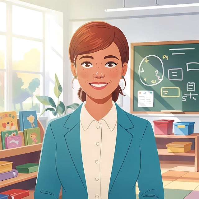 Free teacher classroom education illustration