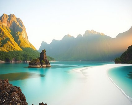 Free Tropical Lagoon Turquoise Water photo and picture