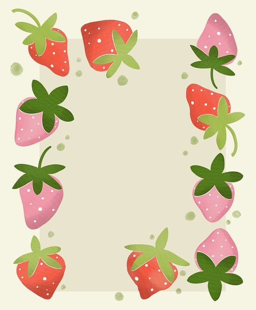 Jahody, Vodové Barvy Ilustrace