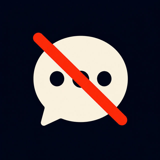 Free chat silence mute vector