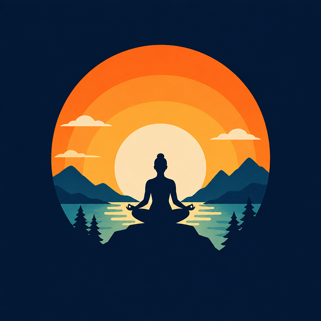 Free meditation nature yoga silhouette vector