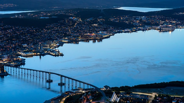 Free Night Landscape Bridge photo and picture