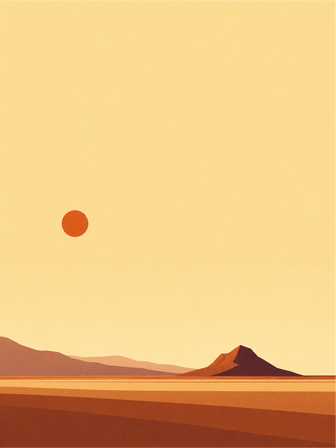 Free minimal desert abstract desert warm tones vector