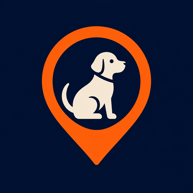 Free pet dog location icon vector