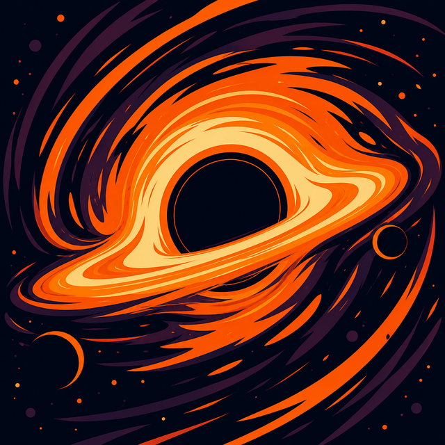 Free black hole galaxy spiral sci fi art vector