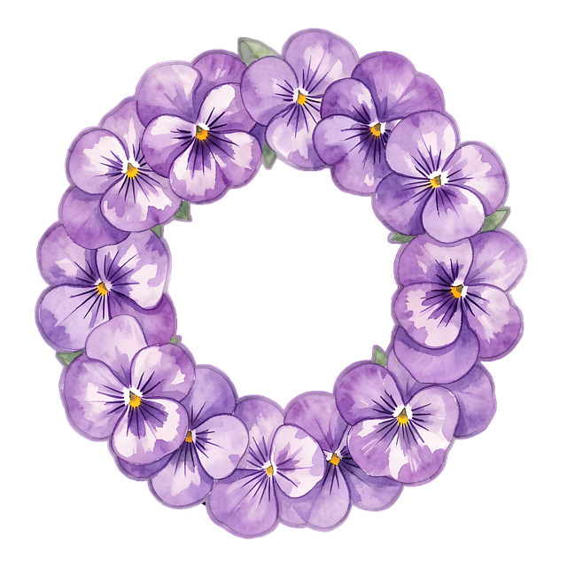 Free rustic wreath decoration illustration