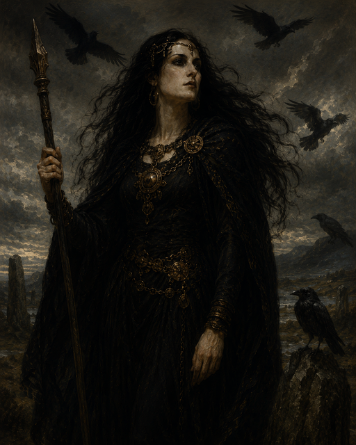 Free Morrigan Celtic Goddess photo and picture