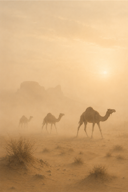 Free camels nature desert vector