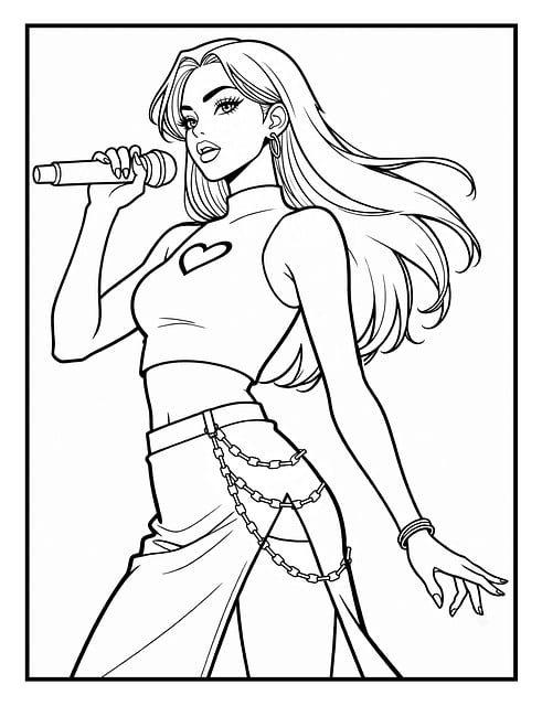 Manga Dievča, Anime Dievča, Maľovanka
