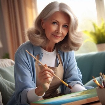 Mujer, Pintura, Pincel, Arte, Hobby