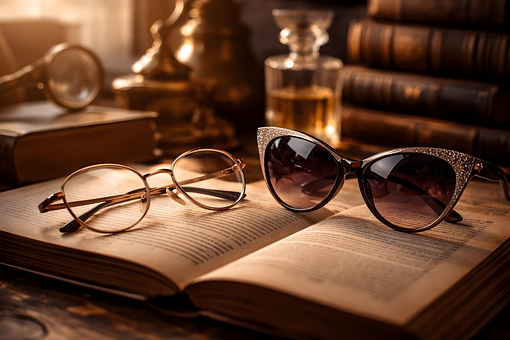 Free Book Glasses illustration and picture