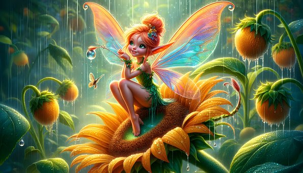 Fada, Fantasia, Menina, Natureza, Asas