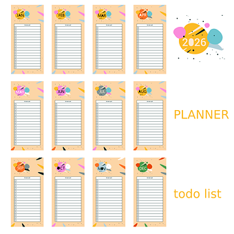 Free Planner Journal vector and picture