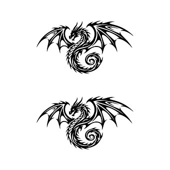 Free Tattoo Dragon illustration and picture