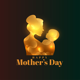 Mãe, Dia Das Mães, Silhueta, Amor