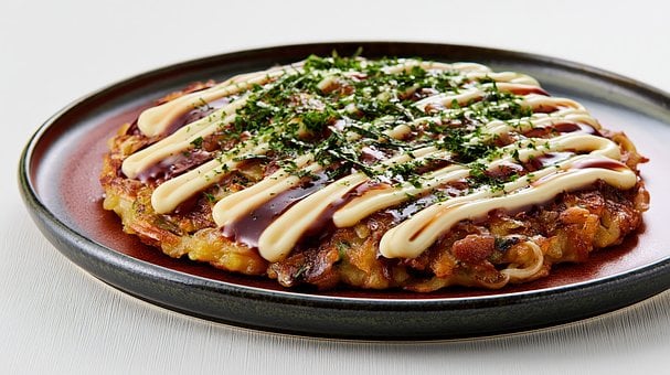 Free Okonomiyaki Japanese Food photo and picture