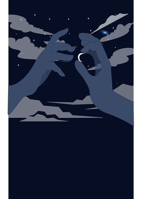 Free moon ring nature vector