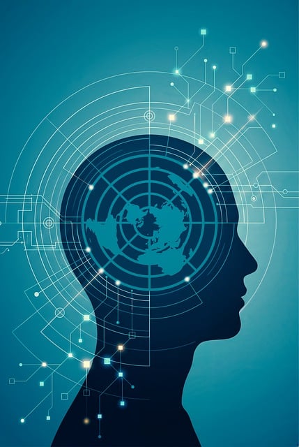 Free thinking artificial intelligence technology illustration