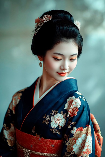 Free Woman Kimono illustration and picture