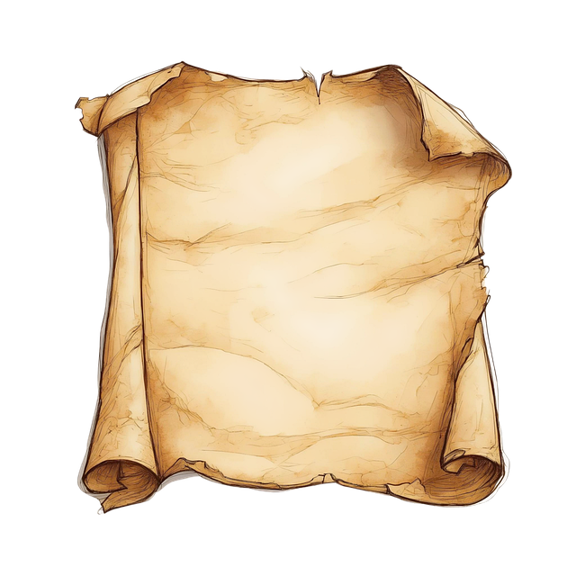 Free scroll parchment paper illustration