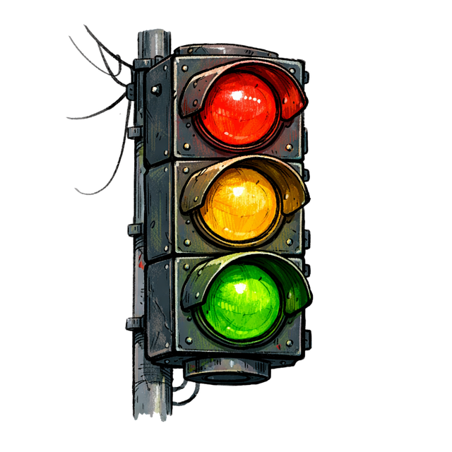 Free traffic light red yellow illustration