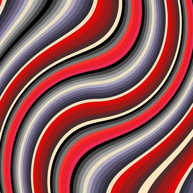 Free abstract art curves illustration