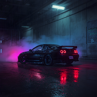 Free Night City Light illustration and picture
