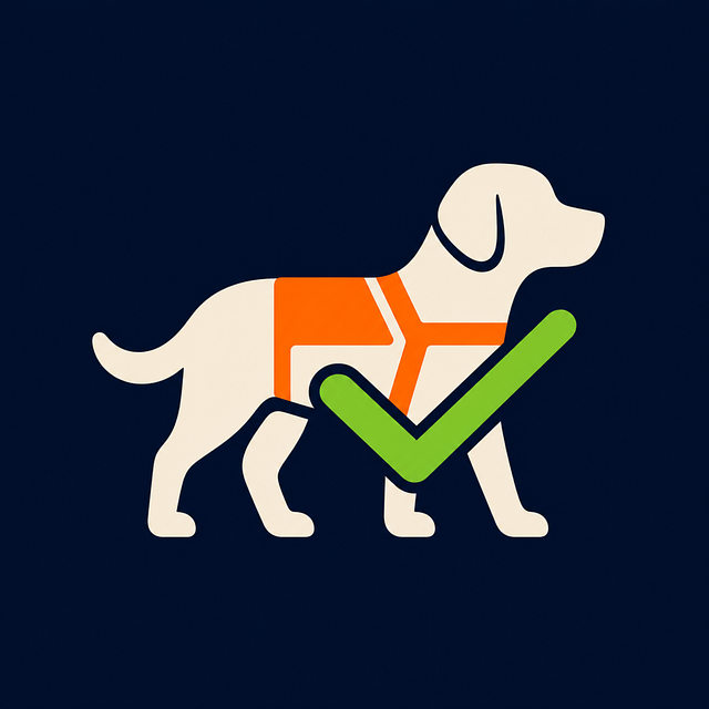 Free service dog assistance dog guide dog vector