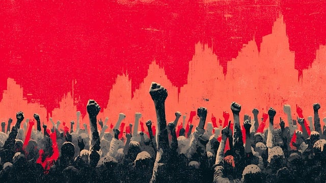 Free crowd protest demonstration illustration