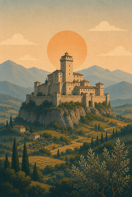 Free castle medieval castle countryside vector