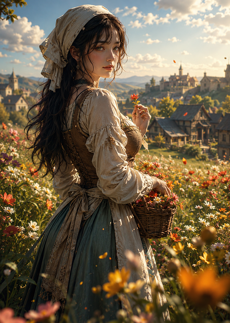 Free Woman Peasant illustration and picture