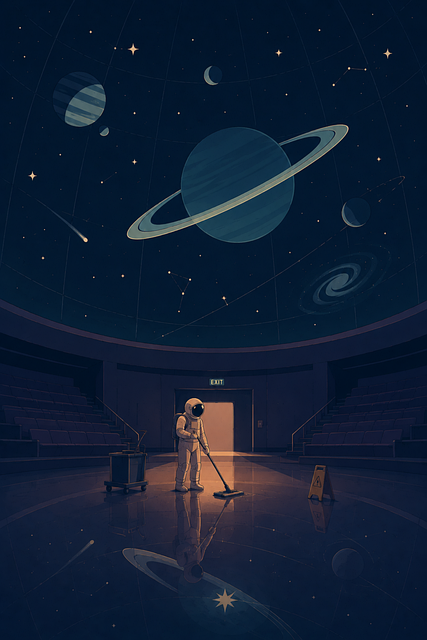 Free ai generated astronaut cleaning vector