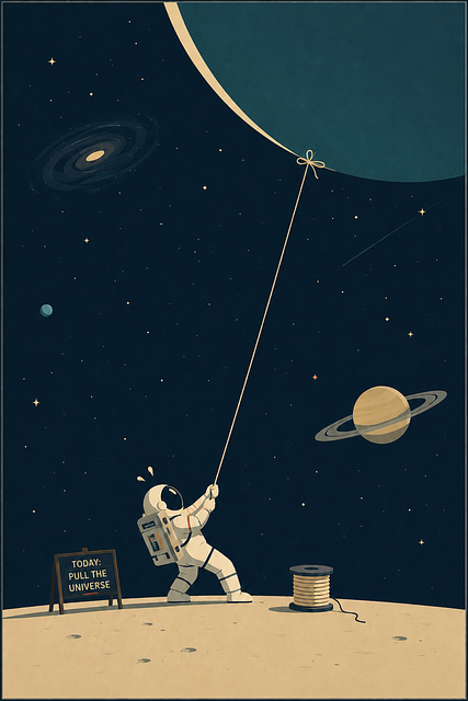 Free ai generated astronaut surrealism vector