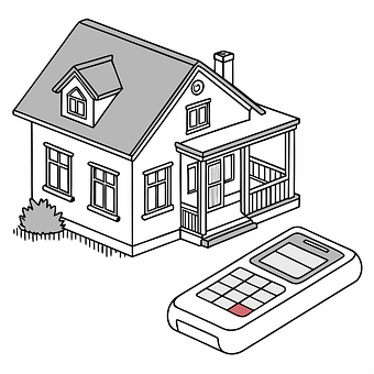 Hus, Mobiltelefon, Stein, Hage