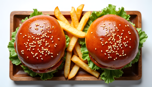 Free ai generated burger hamburger illustration