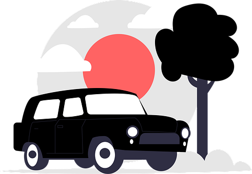 Wagen, Retro, Minimalistisch, Straße