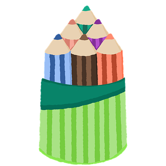 Free Colored Pencils Outfit illustration and picture
